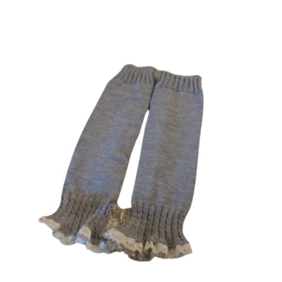 Women's Gray lace Trimed Button Half Sleeve - Picture 2 of 2